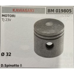 BRUMAR PISTONE COMPLETO KAWASAKI MOTORI TJ 23V  Ø 32 D Spinotto 8  RO