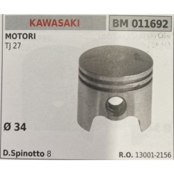 BRUMAR PISTONE COMPLETO KAWASAKI MOTORI TJ 27  Ø 34 D Spinotto 8  RO 130012156