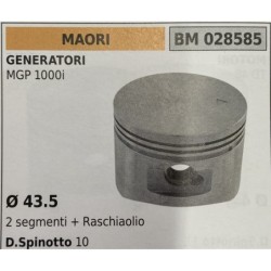 BRUMAR PISTONE COMPLETO MAORI GENERATORI MGP 1000i  Ø 435 2 segmenti + raschiaolio D Spinotto 10  RO