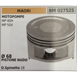 BRUMAR PISTONE COMPLETO MAORI MOTOPOMPE MP 40H MP 50X  Ø 68 PISTONE NUDO D Spinotto 18  RO