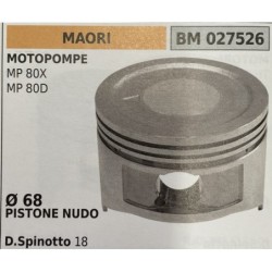 BRUMAR PISTONE COMPLETO MAORI MOTOPOMPE MP 80X MP 80D  Ø 68 PISTONE NUDO D Spinotto 18  RO