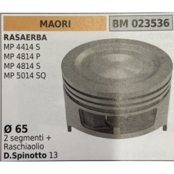 BRUMAR PISTONE COMPLETO MAORI RASAERBA MP 4414 S MP 4814 P MP 4814 S MP 5014 SQ  Ø 65 2 segmenti + raschiaolio D Spinotto 13  R