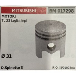 BRUMAR PISTONE COMPLETO MITSUBISHI MOTORI TL 23 tagliasiepi  Ø 31  D Spinotto 8  RO KP01028AA