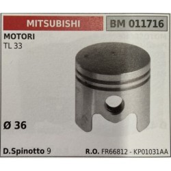 BRUMAR PISTONE COMPLETO MITSUBISHI MOTORI TL 33  Ø 36  D Spinotto 9  RO FR66812  KP01031AA