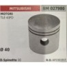 BRUMAR PISTONE COMPLETO MITSUBISHI MOTORI TLE 43FD  Ø 40  D Spinotto 10  RO KP13018AA