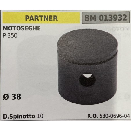 BRUMAR PISTONE COMPLETO PARTNER MOTOSEGHE P 350  Ø 38  D Spinotto 10  RO 530069604