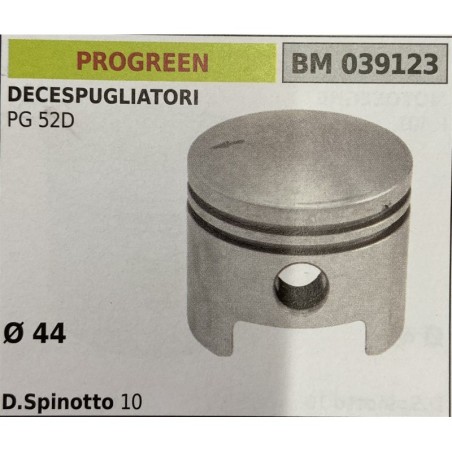 BRUMAR PISTONE COMPLETO PROGREEN DECESPUGLIATORI PG 52D  Ø 44 D Spinotto 10  RO