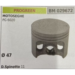 BRUMAR PISTONE COMPLETO PROGREEN MOTOSEGHE PG 6020  Ø 47 D Spinotto 11  RO