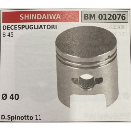 BRUMAR PISTONE COMPLETO SHINDAIWA  DECESPUGLIATORI B 45  Ø 40 D Spinotto 11  RO