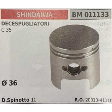 BRUMAR PISTONE COMPLETO SHINDAIWA  DECESPUGLIATORI C 35  Ø 36 D Spinotto 10  RO 2001041110
