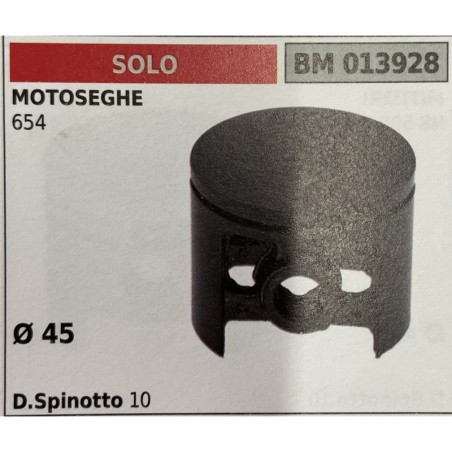BRUMAR PISTONE COMPLETO SOLO MOTOSEGHE 654   Ø 45 D Spinotto 10  RO