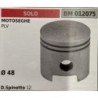 BRUMAR PISTONE COMPLETO SOLO MOTOSEGHE PLV   Ø 48 D Spinotto 12  RO