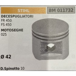 BRUMAR PISTONE COMPLETO STIHL DECESPUGLIATORI FR 450 FS 450 MOTOSEGHE 025   Ø 42 D Spinotto 10  RO