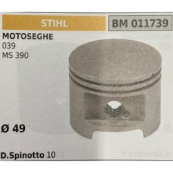 BRUMAR PISTONE COMPLETO STIHL MOTOSEGHE 039 MS 390  Ø 49 D Spinotto 10  RO