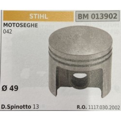 BRUMAR PISTONE COMPLETO STIHL MOTOSEGHE 042  Ø 49 D Spinotto 13  RO 11170302002