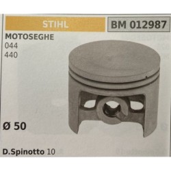 BRUMAR PISTONE COMPLETO STIHL MOTOSEGHE 044 440  Ø 50 D Spinotto 10  RO