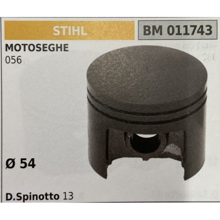 BRUMAR PISTONE COMPLETO STIHL MOTOSEGHE 056  Ø 54 D Spinotto 13 RO