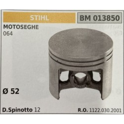 BRUMAR PISTONE COMPLETO STIHL MOTOSEGHE 064  Ø 52 D Spinotto 12 RO 11220302001
