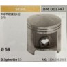 BRUMAR PISTONE COMPLETO STIHL MOTOSEGHE 070  Ø 58 D Spinotto 15 RO 11060302003