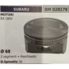 BRUMAR PISTONE COMPLETO SUBARU MOTORI EA 190V  Ø 68 2 segmenti + raschiaolio D Spinotto 16 RO