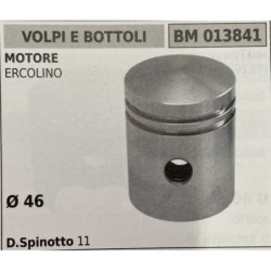 BRUMAR PISTONE COMPLETO VOLPI E BOTTOLI MOTORE ERCOLINO   Ø 46 D Spinotto 11 RO