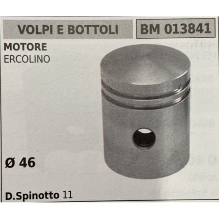 BRUMAR PISTONE COMPLETO VOLPI E BOTTOLI MOTORE ERCOLINO   Ø 46 D Spinotto 11 RO