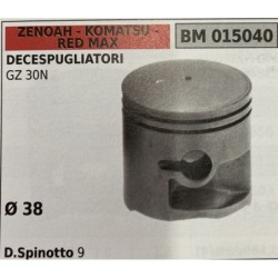 BRUMAR PISTONE COMPLETO ZENOAH  KOMATSU  RED MAX DECESPUGLIATORI GZ 30N   Ø 38 D Spinotto 9 RO