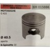 BRUMAR PISTONE COMPLETO ZENOAH  KOMATSU  RED MAX MOTOSEGHE G 415   Ø 405 aperto D Spinotto 10 RO