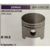 BRUMAR PISTONE COMPLETO ZOMAX DECESPUGLIATORI ZMG 4302   Ø 399 D Spinotto 10 RO