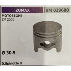 BRUMAR PISTONE COMPLETO ZOMAX MOTOSEGHE ZM 2000   Ø 305 D Spinotto 8 RO