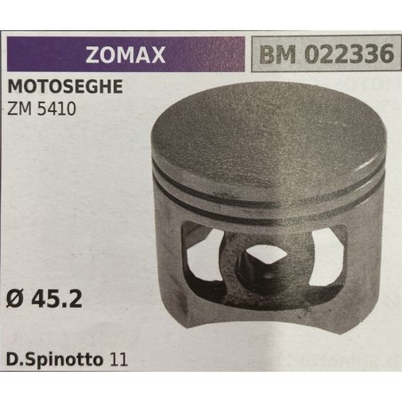 BRUMAR PISTONE COMPLETO ZOMAX MOTOSEGHE ZM 5410   Ø 452 D Spinotto 11 RO