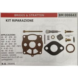 BRUMAR MEMBRANAKIT RIPARAZIONE BRIGGS & STRATTON  KIT RIPARAZIONE  APPLICAZIONI 6B  BF  BFB  BH BR6  F  FB  FBC FBP  R 4D  R 6R