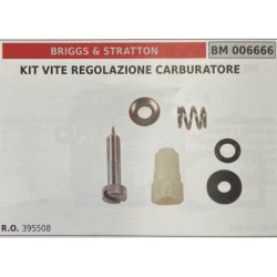 BRUMAR MEMBRANAKIT RIPARAZIONE BRIGGS & STRATTON  KIT VITE REGOLAZIONE CARBURATORE   RO 395508