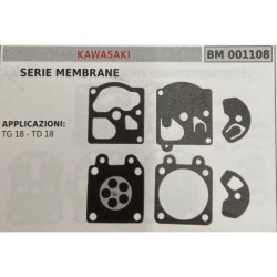 BRUMAR MEMBRANAKIT RIPARAZIONE KAWASAKI  SERIE MEMBRANE  APPLICAZIONI TG 18  TD 18  RO