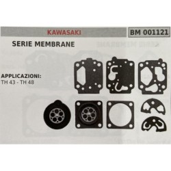 BRUMAR MEMBRANAKIT RIPARAZIONE KAWASAKI  SERIE MEMBRANE  APPLICAZIONI TH 43  TH 48  RO