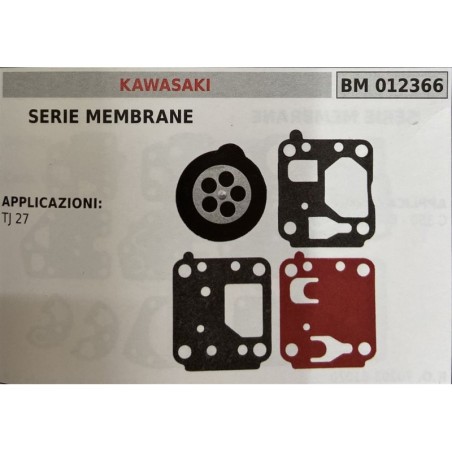 BRUMAR MEMBRANAKIT RIPARAZIONE KAWASAKI  SERIE MEMBRANE  APPLICAZIONI TJ 27  RO