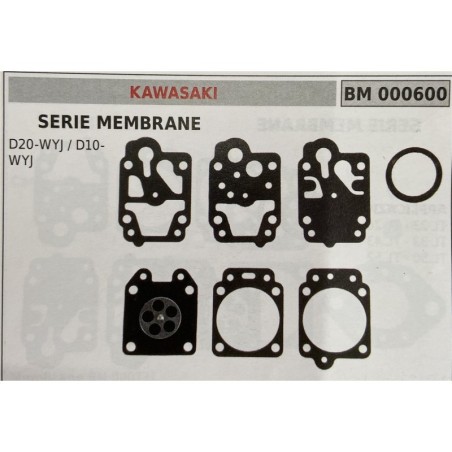 BRUMAR MEMBRANAKIT RIPARAZIONE KAWASAKI  SERIE MEMBRANE D20WYJ  D10WYJ  RO