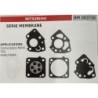 BRUMAR MEMBRANAKIT RIPARAZIONE MITSUBISHI  SERIE MEMBRANE  APPLICAZIONI Carburatore NIKKI TAS MARUYAMA  RO