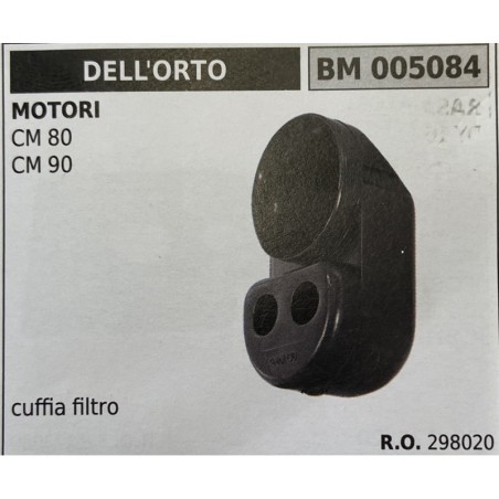 BRUMAR FILTRO DELL'ORTO  MOTORI CM 80 CM 90  cuffia filtro RO 298020