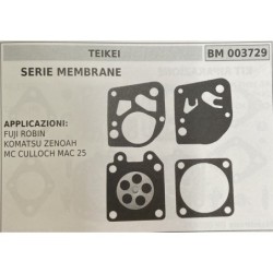 BRUMAR MEMBRANAKIT RIPARAZIONE TEIKEI  SERIE MEMBRANE  APPLICAZIONI FUJI ROBIN KOMATSU ZENOAH MC CULLOCH MAC 25  RO