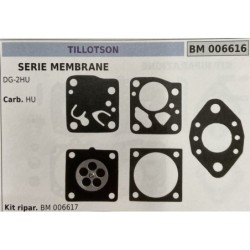 BRUMAR MEMBRANAKIT RIPARAZIONE TILLOTSON  SERIE MEMBRANE DG2HU  Carb HU  Kit ripar BM 006617