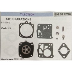BRUMAR MEMBRANAKIT RIPARAZIONE TILLOTSON  KIT RIPARAZIONE RK26HS  Carb HS  Membrane BM 011295