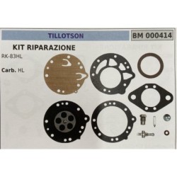 BRUMAR MEMBRANAKIT RIPARAZIONE TILLOTSON  KIT RIPARAZIONE RK83HL  Carb HL  RO