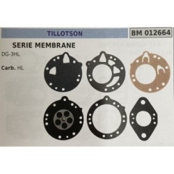 BRUMAR MEMBRANAKIT RIPARAZIONE TILLOTSON  SERIE MEMBRANE DG3HL  Carb HL  RO