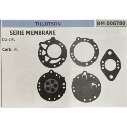 BRUMAR MEMBRANAKIT RIPARAZIONE TILLOTSON  SERIE MEMBRANE DG2HL  Carb HL  RO