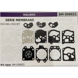 BRUMAR MEMBRANAKIT RIPARAZIONE WALBRO  SERIE MEMBRANE D1010WA  D10WT  Kit ripar BM 006622