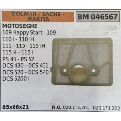 BRUMAR FILTRO DOLMAR  SACHS  MAKITA  MOTOSEGHE 109 Happy Start  109 110 i  110 iH 111  115  115 iH 115 H  115 i PS 43  PS 52 DC