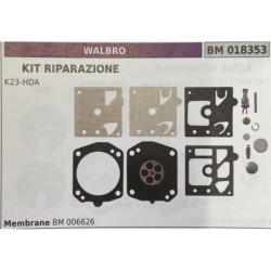 BRUMAR MEMBRANAKIT RIPARAZIONE WALBRO  KIT RIPARAZIONE K23HDA  Membrane BM 006626