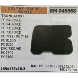 BRUMAR FILTRO DOLMAR  SACHS  MAKITA  TRONCATORI PC 6412DCD PC 6414DCD PC 7312DCD PC 7314DCD PC 7412  PC 7414 PC 8116D PC 8216 D