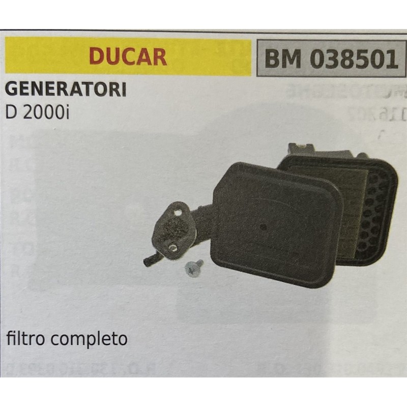 BRUMAR FILTRO DUCAR  GENERATORI D 2000i  filtro completo RO